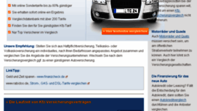 What Kfz-beitrag-sparen.de website looked like in 2016 (8 years ago)