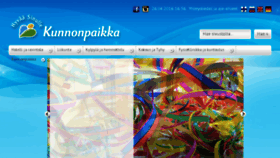 What Kunnonpaikka.fi website looked like in 2016 (8 years ago)