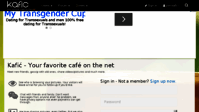 What Kafic.net website looked like in 2016 (8 years ago)