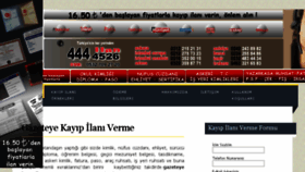 What Kayip-ilani.gen.tr website looked like in 2016 (8 years ago)