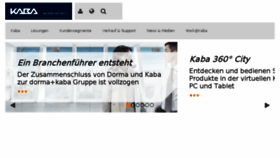 What Kaba.de website looked like in 2016 (8 years ago)