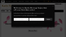 What Karinherzog.com website looked like in 2016 (7 years ago)