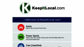 What Keepitlocal.com website looked like in 2016 (8 years ago)
