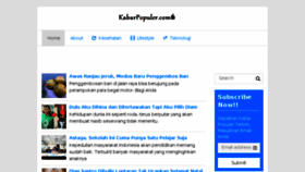 What Kabarpopuler.com website looked like in 2016 (8 years ago)