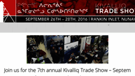 What Kivalliqtradeshow.ca website looked like in 2016 (8 years ago)