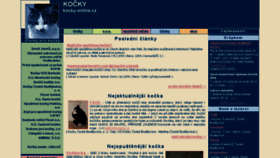 What Kocky-online.cz website looked like in 2016 (7 years ago)