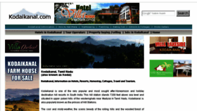 What Kodaikanal.com website looked like in 2016 (8 years ago)