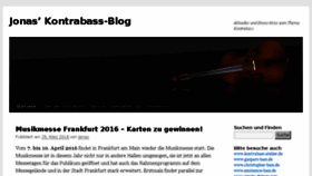 What Kontrabassblog.de website looked like in 2016 (8 years ago)