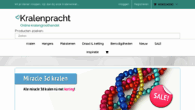 What Kralenpracht.nl website looked like in 2016 (8 years ago)