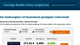 What Kreditvergleich1a.de website looked like in 2016 (8 years ago)