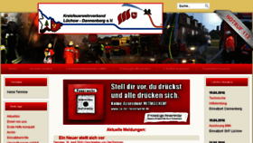 What Kreisfeuerwehr.de website looked like in 2016 (10 years ago)
