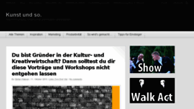What Kunstundso.com website looked like in 2016 (8 years ago)