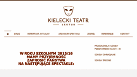 What Kieleckiteatrlektur.pl website looked like in 2016 (8 years ago)