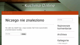 What Kuchnia-online.pl website looked like in 2016 (8 years ago)