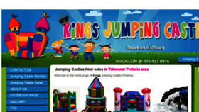 What Kingsjumpingcastles.co.za website looked like in 2016 (8 years ago)