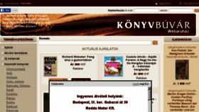 What Konyvbuvar.hu website looked like in 2016 (7 years ago)