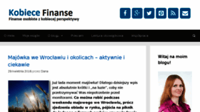 What Kobiecefinanse.pl website looked like in 2016 (8 years ago)