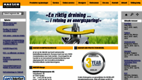 What Kaeser.no website looked like in 2016 (9 years ago)