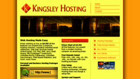 What Kingsleyhosting.com website looked like in 2016 (8 years ago)