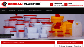 What Kooganplastics.co.za website looked like in 2016 (8 years ago)