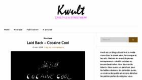 What Kwult.com website looked like in 2016 (8 years ago)