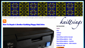 What Knittsings.com website looked like in 2016 (7 years ago)