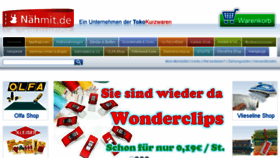 What Kurzwaren-naehkasten.de website looked like in 2016 (7 years ago)