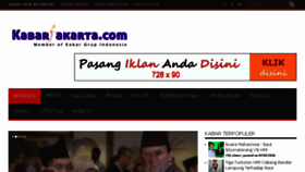 What Kabarjakarta.com website looked like in 2016 (8 years ago)