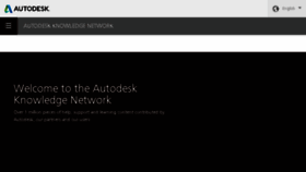 What Knowledge.autodesk.com website looked like in 2016 (7 years ago)