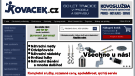 What Kovacek.cz website looked like in 2016 (7 years ago)