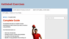What Kettlebell-exercises.com website looked like in 2016 (7 years ago)