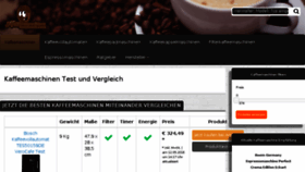 What Kaffeemaschinen-vergleich.com website looked like in 2016 (7 years ago)