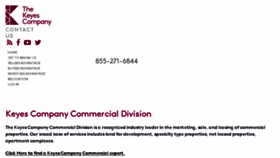 What Keyescommercial.com website looked like in 2016 (7 years ago)