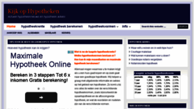 What Kijkophypotheken.nl website looked like in 2016 (7 years ago)