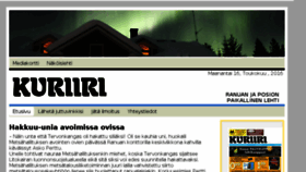 What Kuriirilehti.fi website looked like in 2016 (8 years ago)