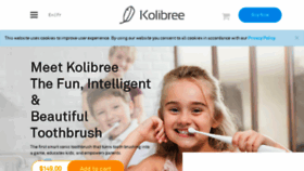 What Kolibree.com website looked like in 2016 (7 years ago)