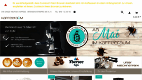 What Kaffeeraum.com website looked like in 2016 (9 years ago)