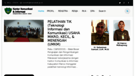 What Kominfo.maroskab.go.id website looked like in 2016 (7 years ago)
