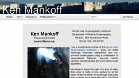 What Kenmankoff.com website looked like in 2016 (7 years ago)