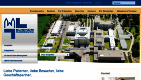 What Klinikum-magdeburg.de website looked like in 2016 (7 years ago)
