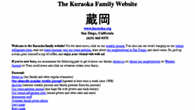 What Kuraoka.org website looked like in 2016 (7 years ago)