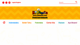 What Kidnesia.com website looked like in 2016 (7 years ago)