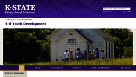 What Kansas4-h.org website looked like in 2016 (7 years ago)