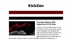 What Kickzon.com website looked like in 2016 (7 years ago)