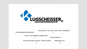 What Klugscheisserbuilds.net website looked like in 2016 (7 years ago)