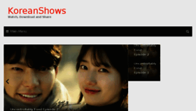 What Koreanshows.net website looked like in 2016 (7 years ago)