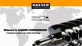 What Kaeser.com website looked like in 2016 (7 years ago)