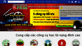 What Ketnoitienganh.com website looked like in 2016 (7 years ago)