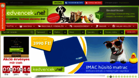 What Kedvencek.net website looked like in 2016 (7 years ago)