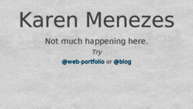 What Karenmenezes.com website looked like in 2016 (7 years ago)